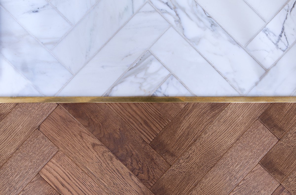 Стыковка паркета и плитки