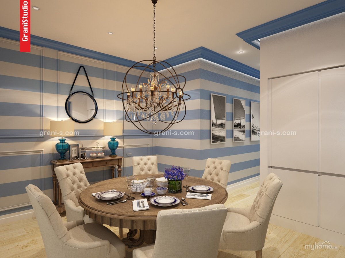 Морской стиль в интерьере