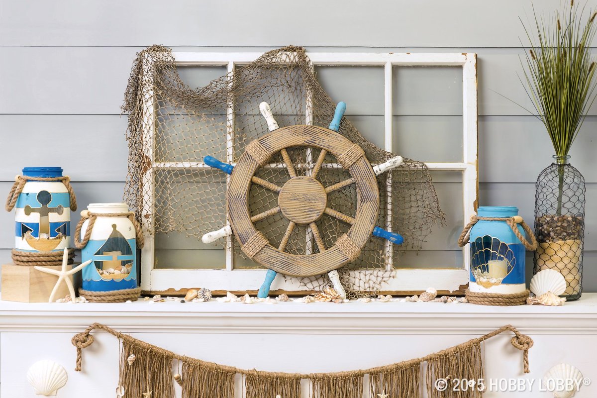 Поделка домик в морском стиле