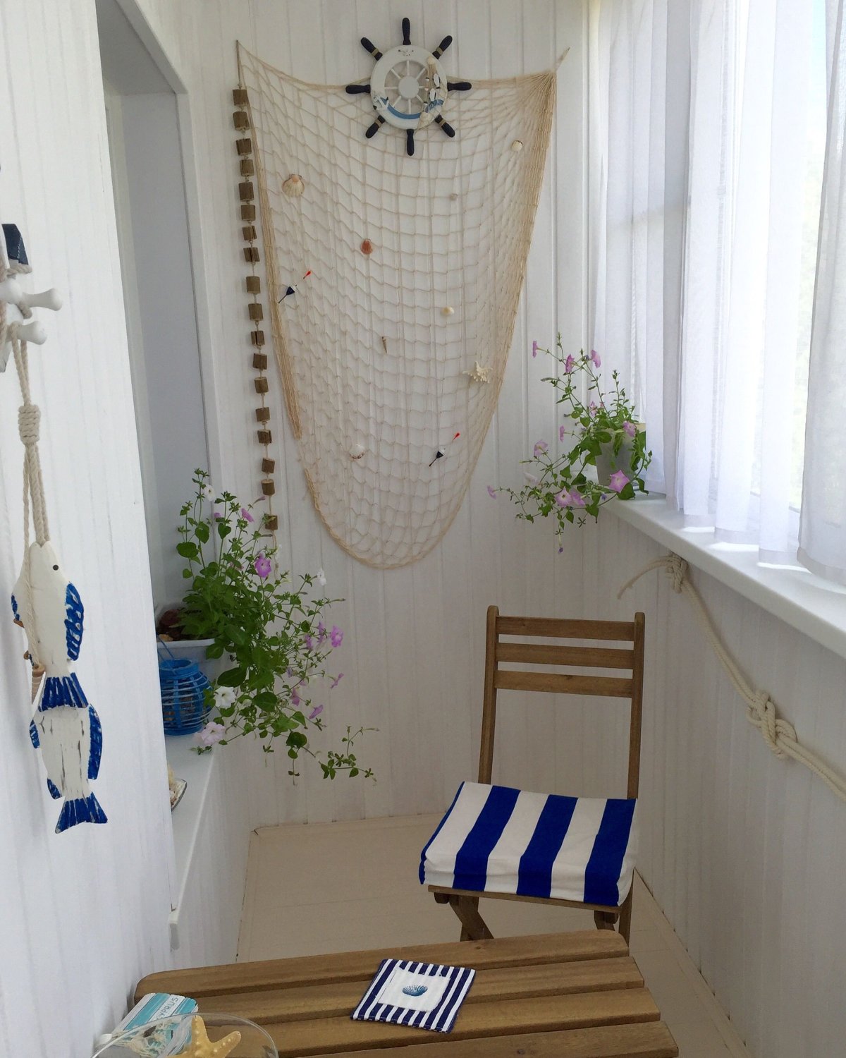 Декор комнаты в морском стиле