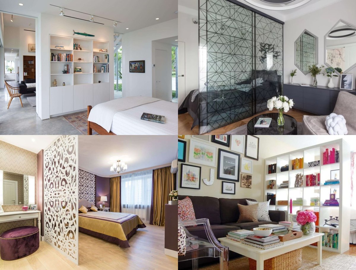 Раздвижные перегородки для зонирования