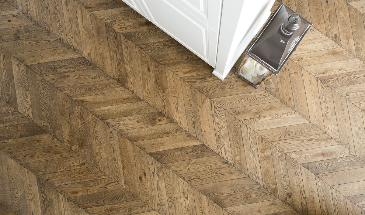 Французская елка дуб рустик Инженерная доска