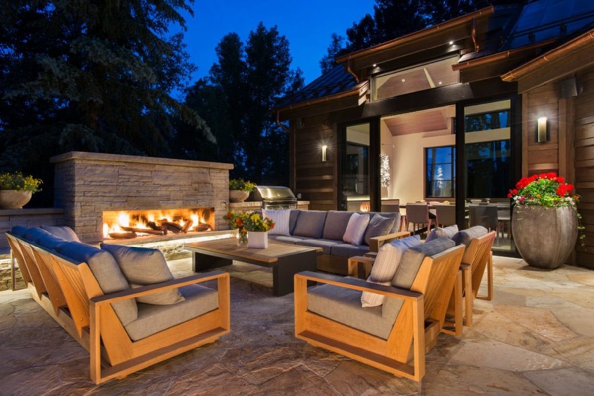 Патио в стиле лофт