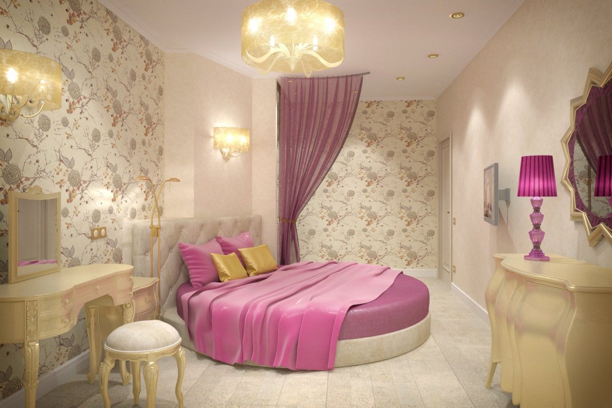 Спальня в мелкий цветочек