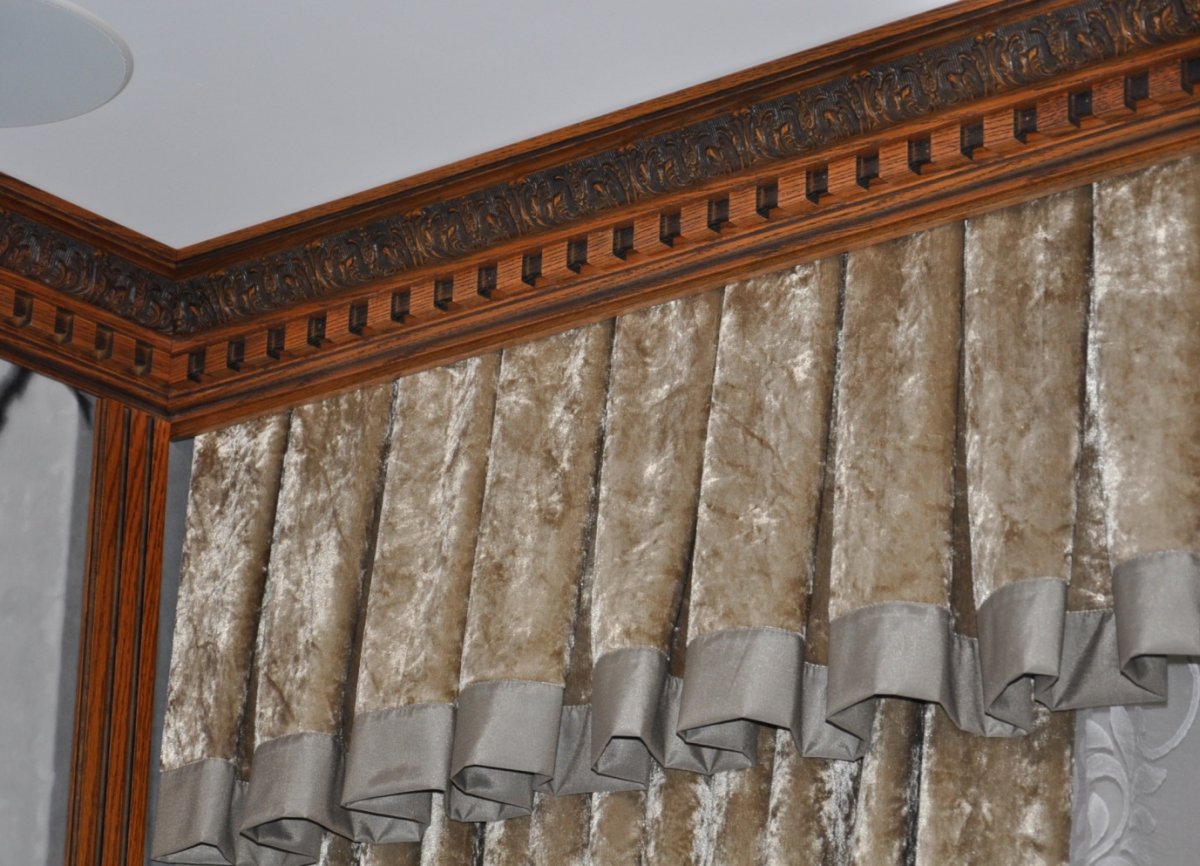 Шторы в срубе