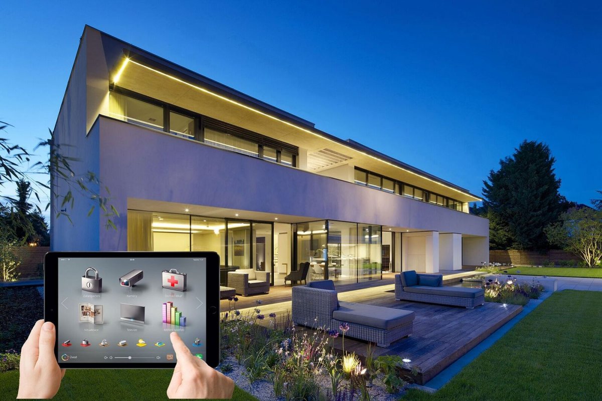 Гостиная в особняке в современном стиле