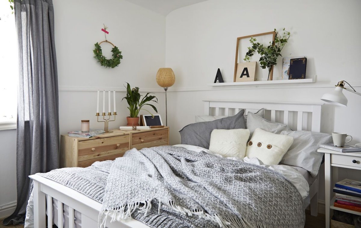 ЛЕЙРВИК каркас кровати, белый, Леирсунд, 180x200 см