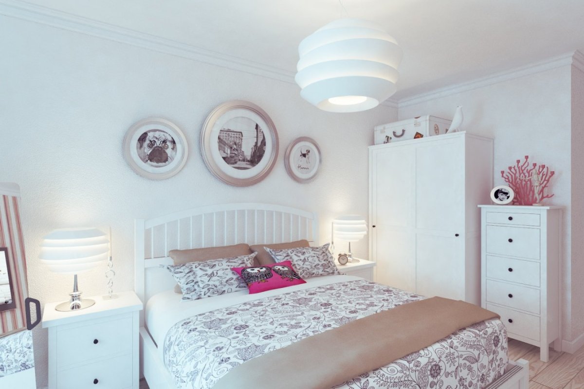 Икеа мебель для спальни Скандинавский стиль