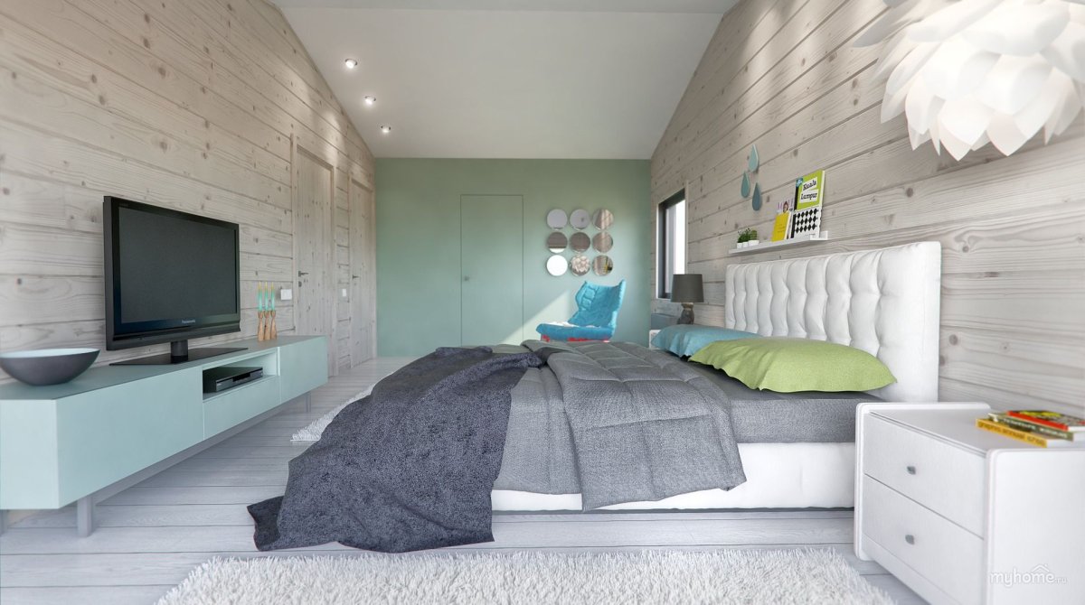 Брашированная вагонка в интерьере