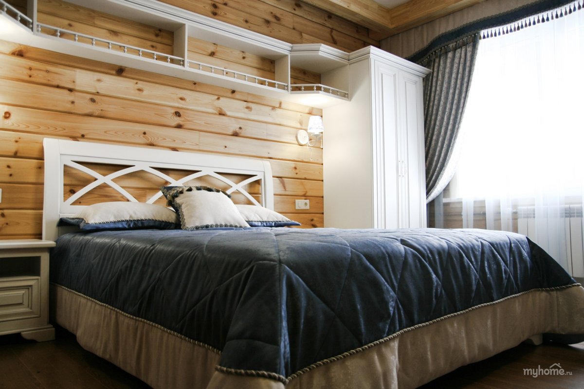 Интерьер Прованс имитация бруса