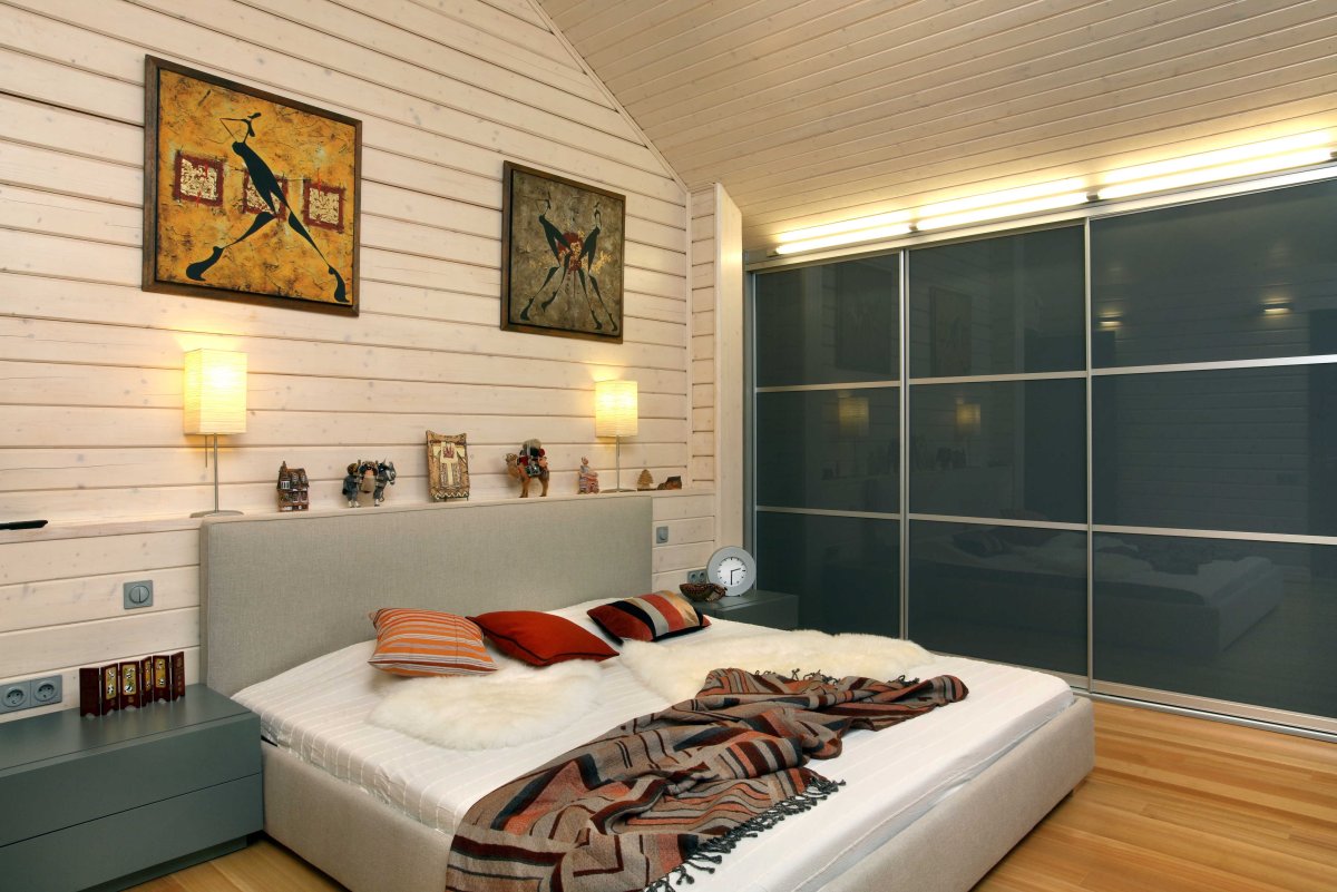 Спальня в стиле эколофт