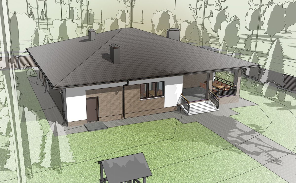 Дом-Шале проекты одноэтажных домов с мансардой