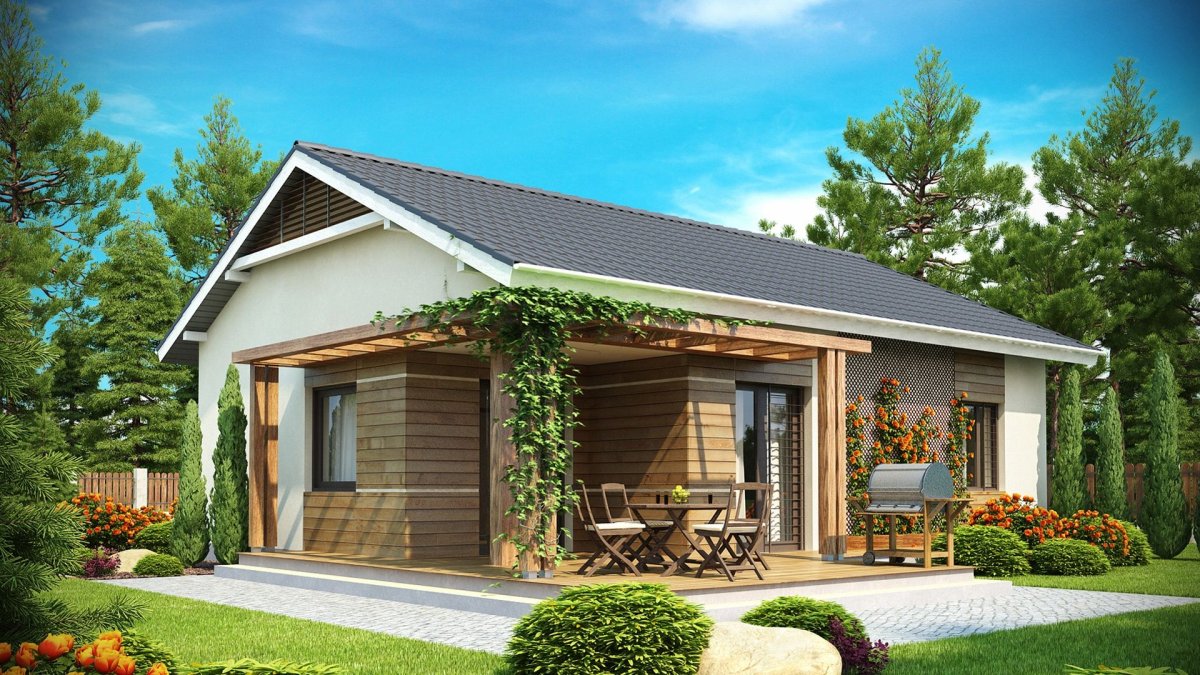 Одноэтажный Шале интерьер