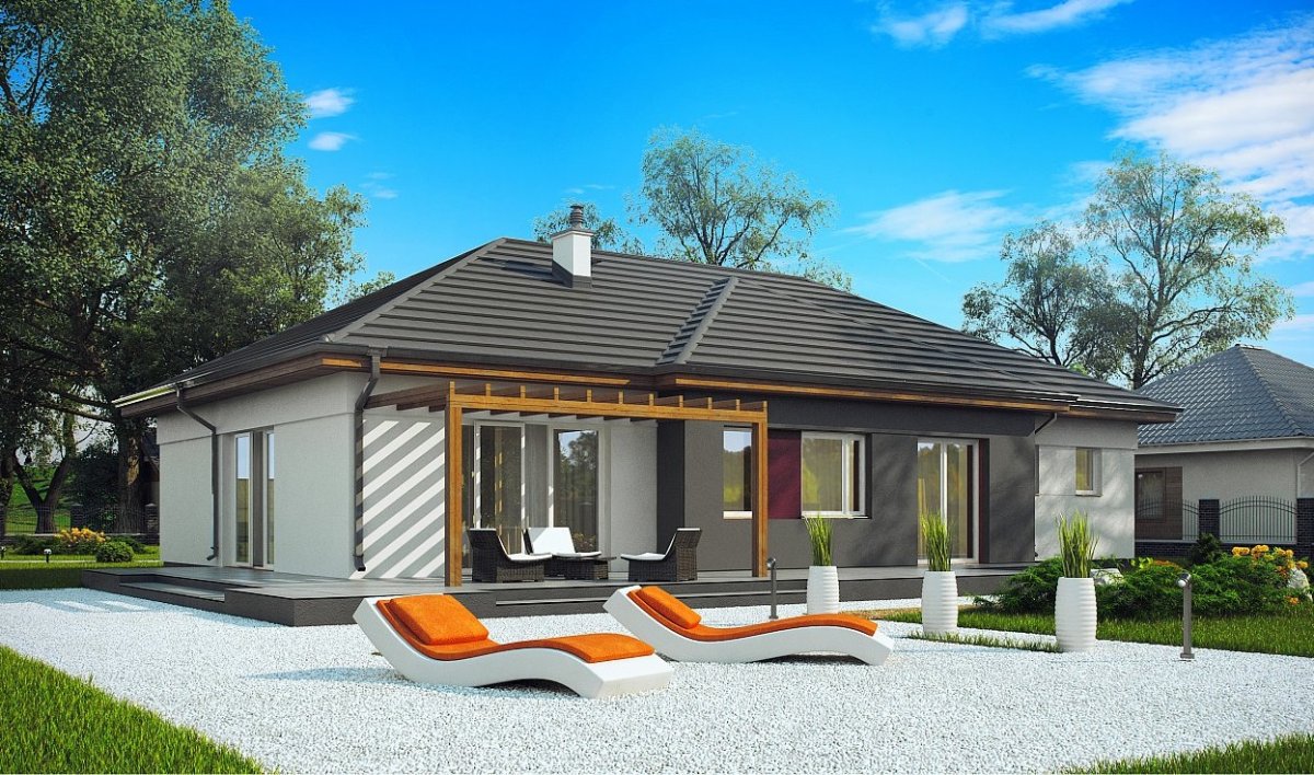 Одноэтажный дом 60 кв