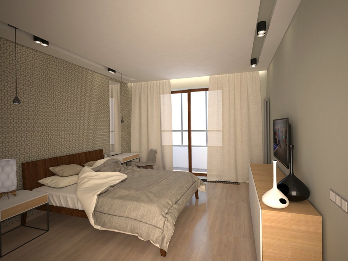 Интерьер спальни Минимализм в хрущевке