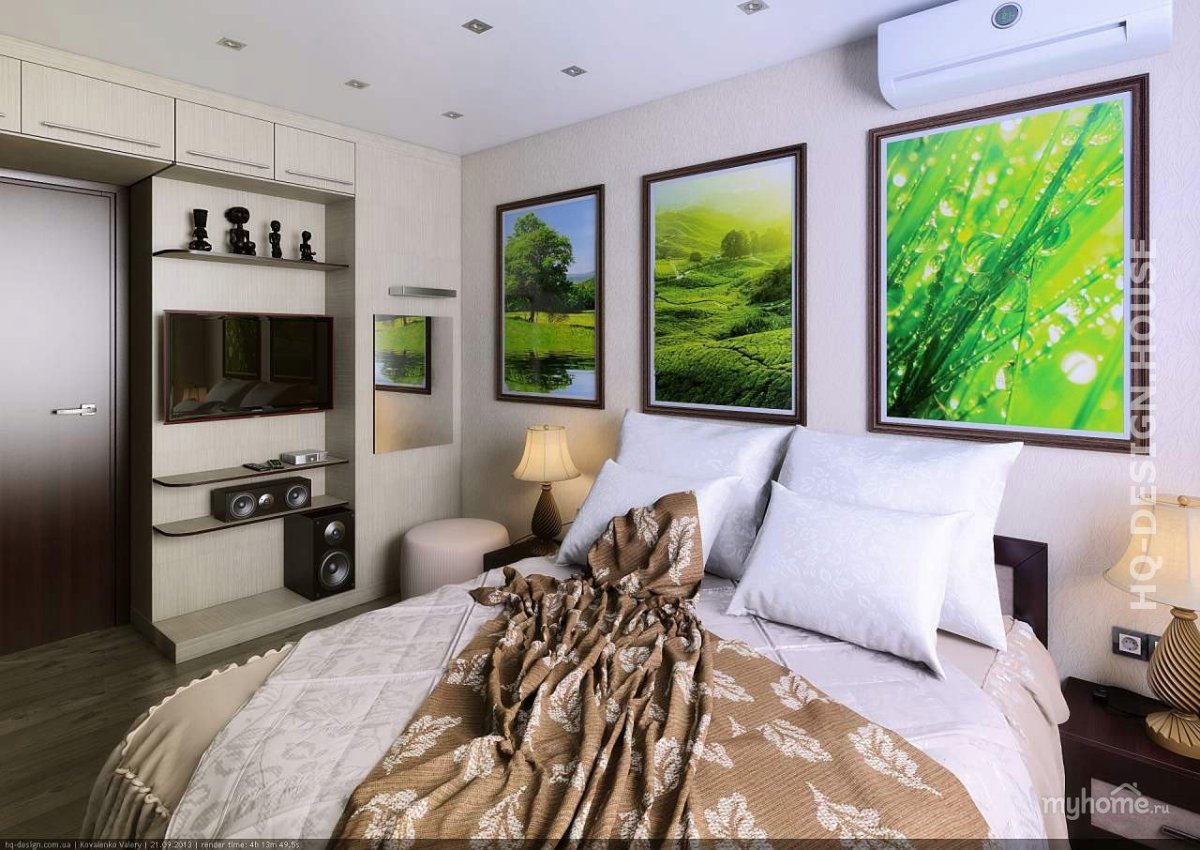 Спальня в 2 комнатной хрущевке