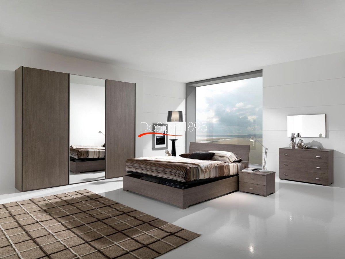 Спальный гарнитур белый в современном стиле