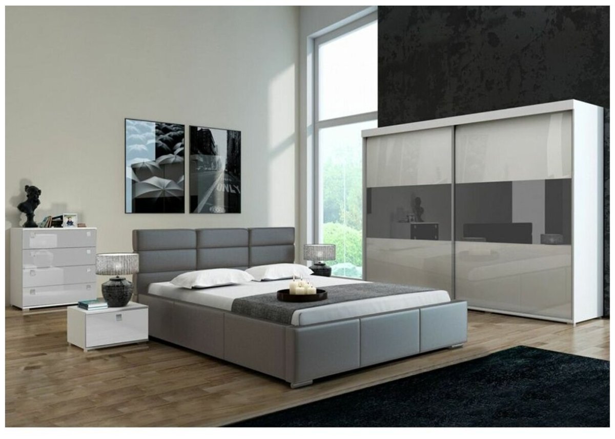 Хайтек спалня в черном стиле