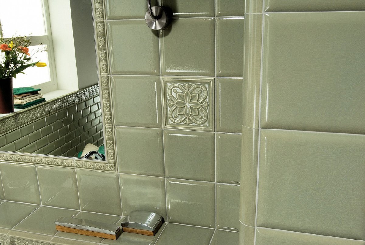 Укладка плитки ромбом на стену