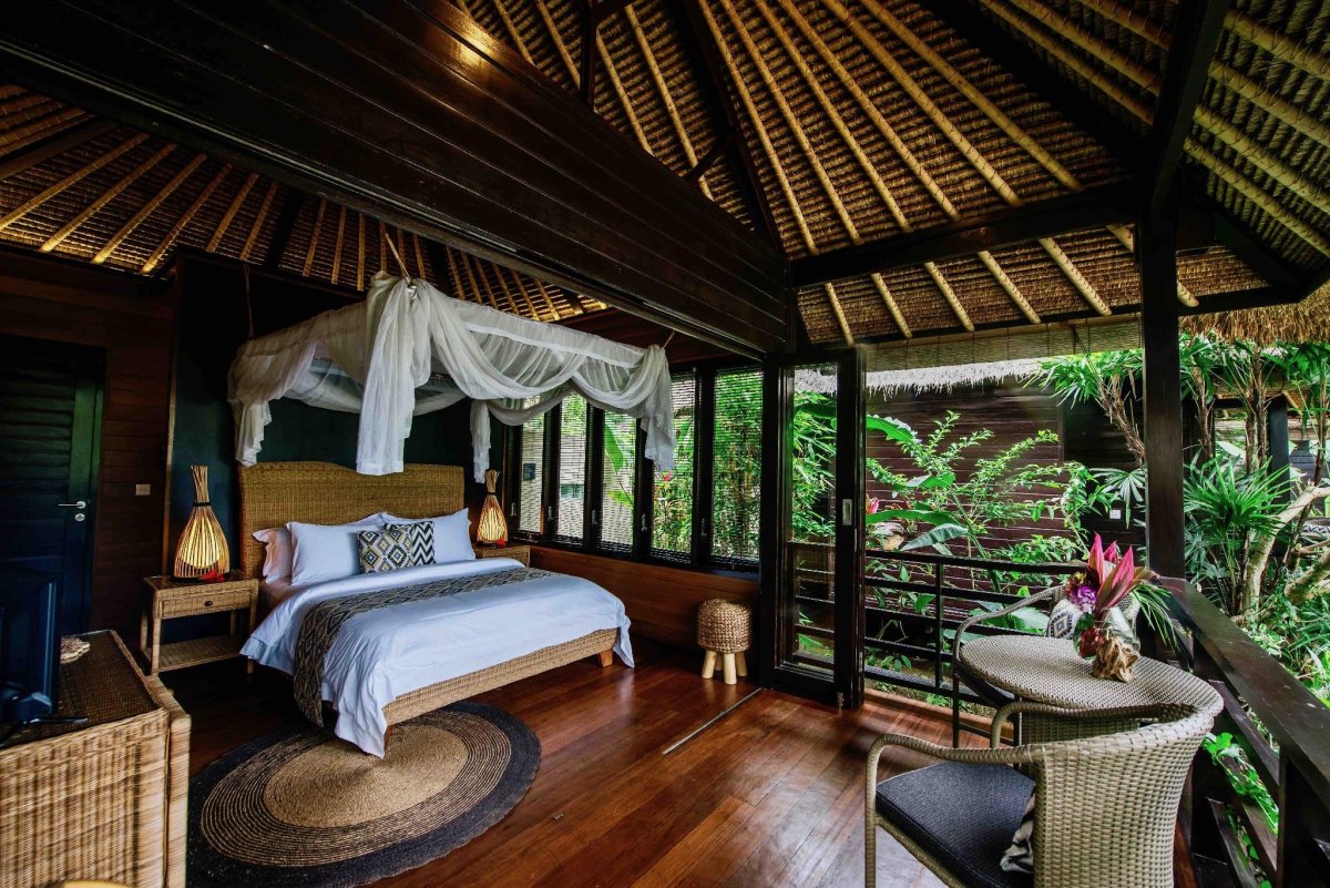 спальня в балийском стиле