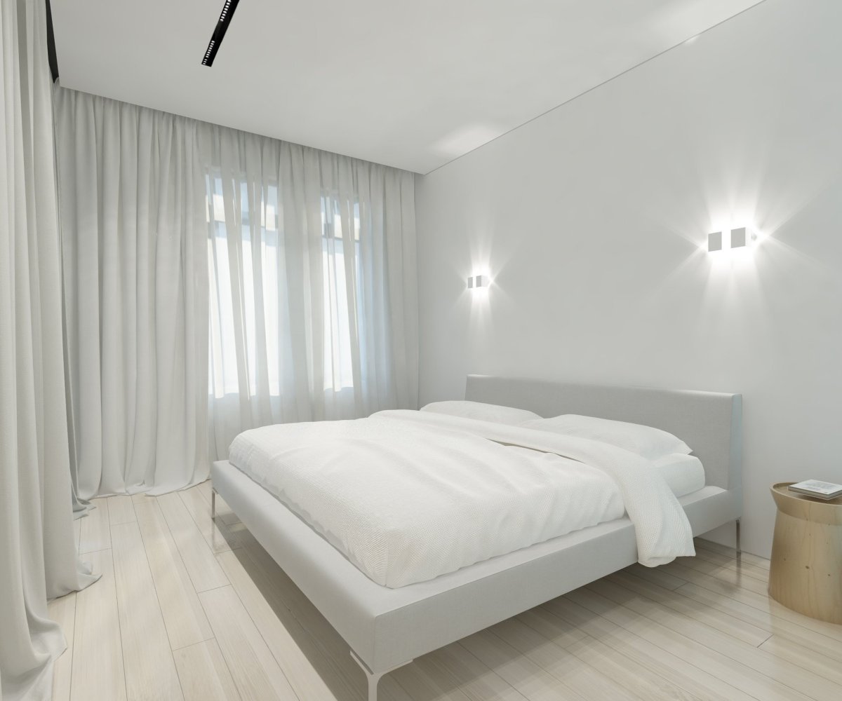 Планировка спальни Минимализм