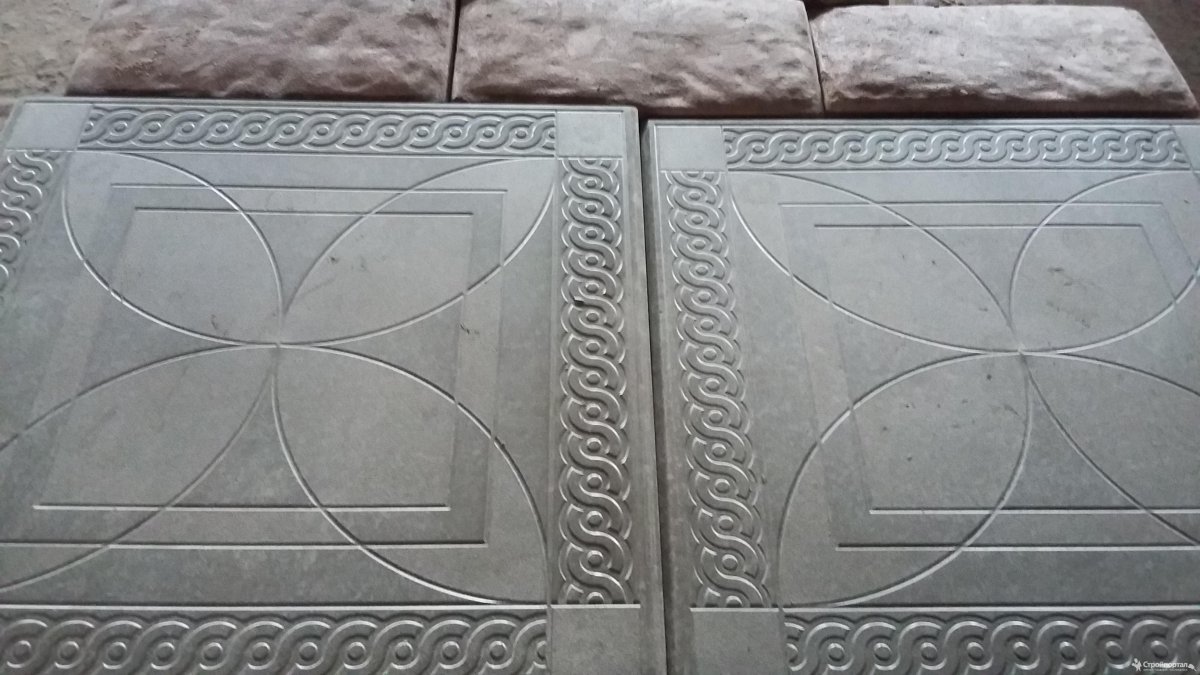 Плитка тротуарная вибролитая коса-бабочка (500х500х60)