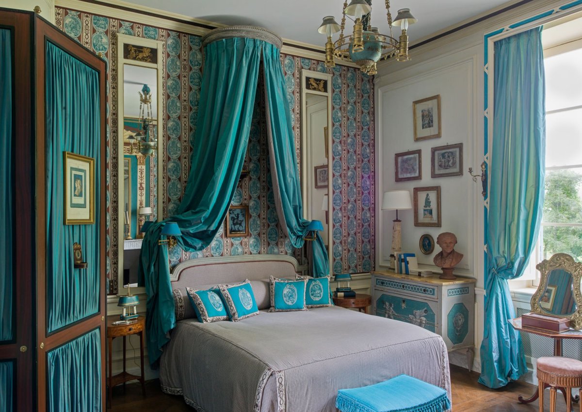 Бирюзовая спальня