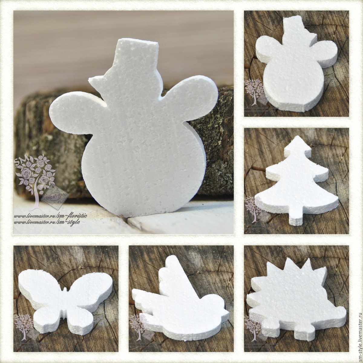 Рамки из пенопластовых плинтусов