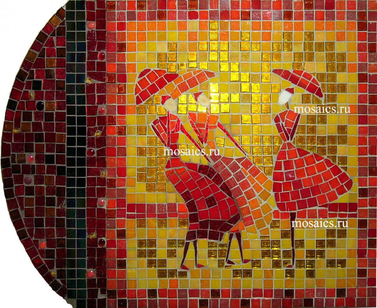 Мозаичное панно на кухне