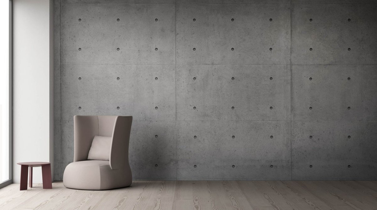 Обои под бетонную стену