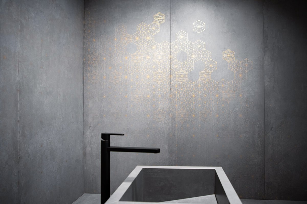 Крупноформатный керамогранит под бетон