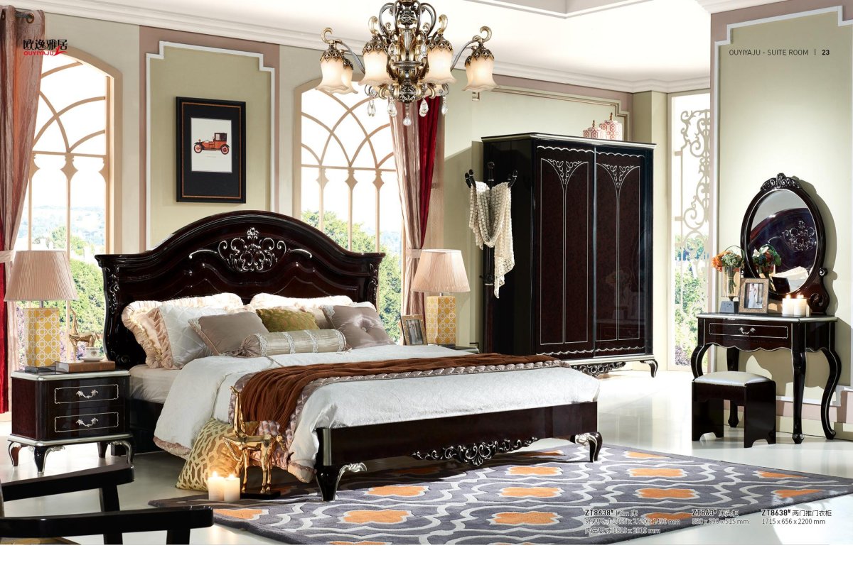 Спальный гарнитур черный