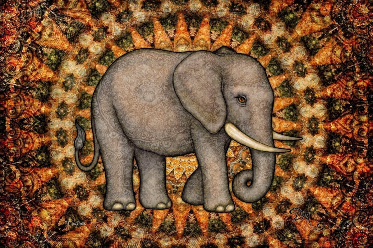 Слон с ковром