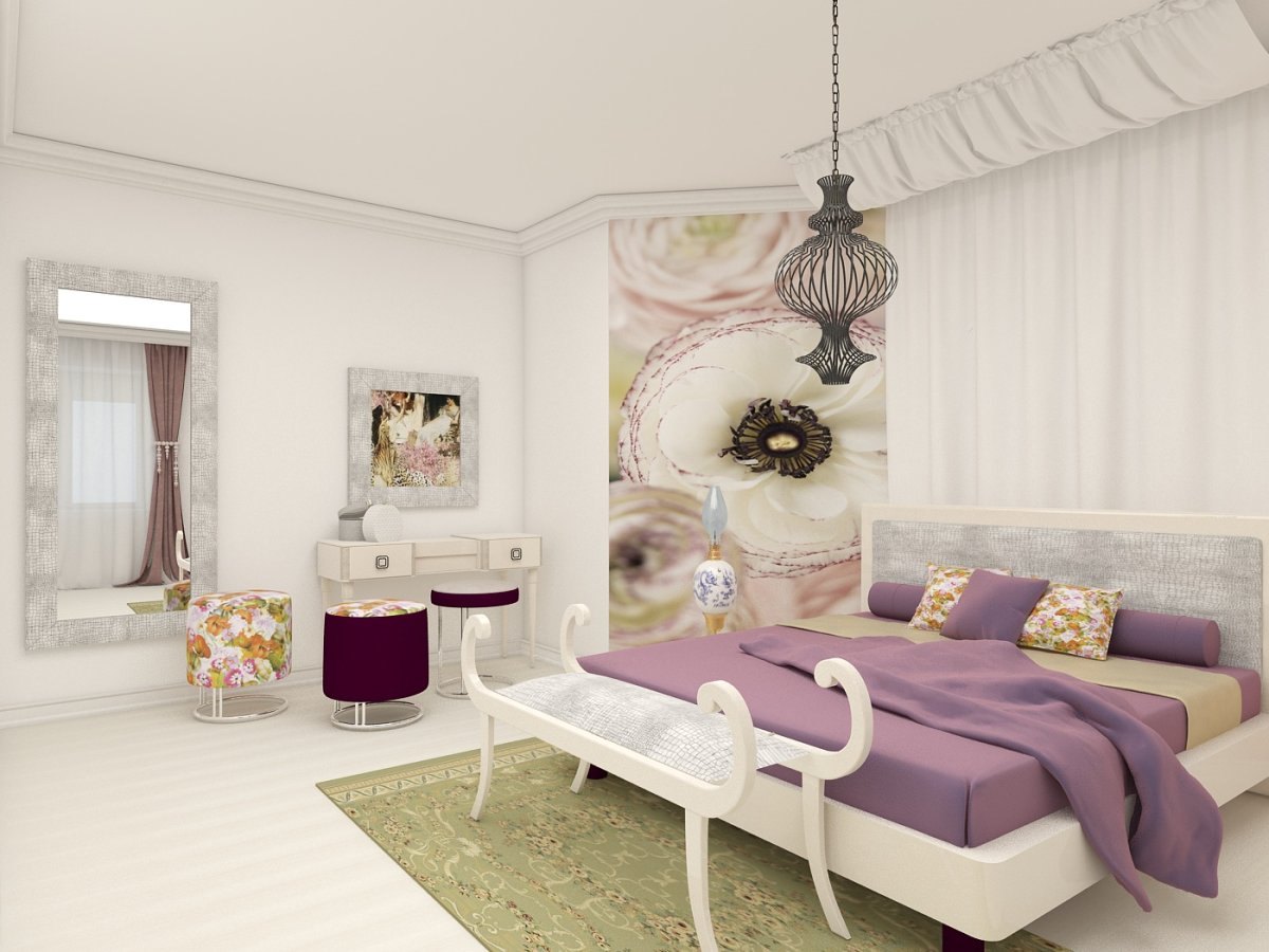 Интерьер спальни для молодой семьи