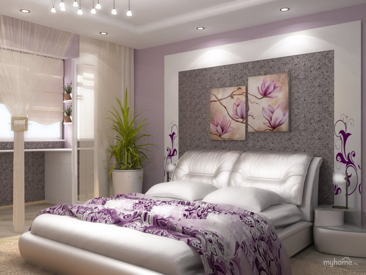 Декор спальни для молодых