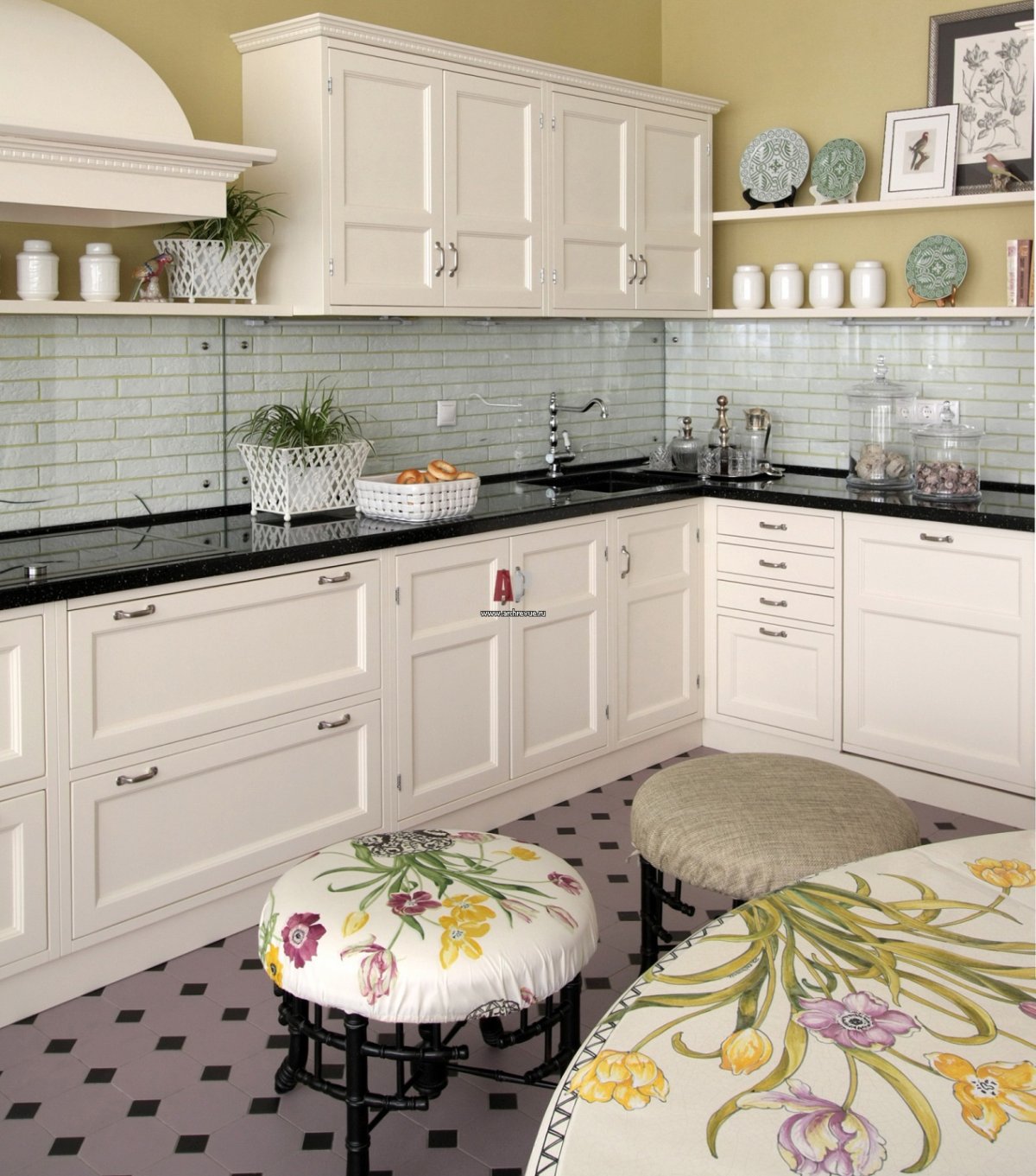 Фартук для кухни в стиле Прованс