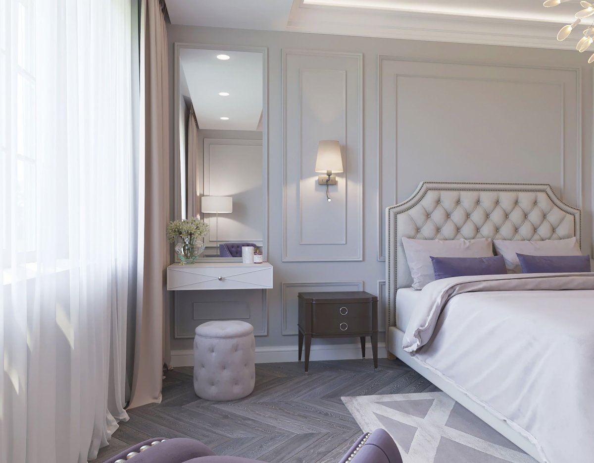 Белая спальня Неоклассика