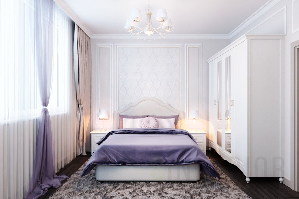Неоклассика спальни ригель