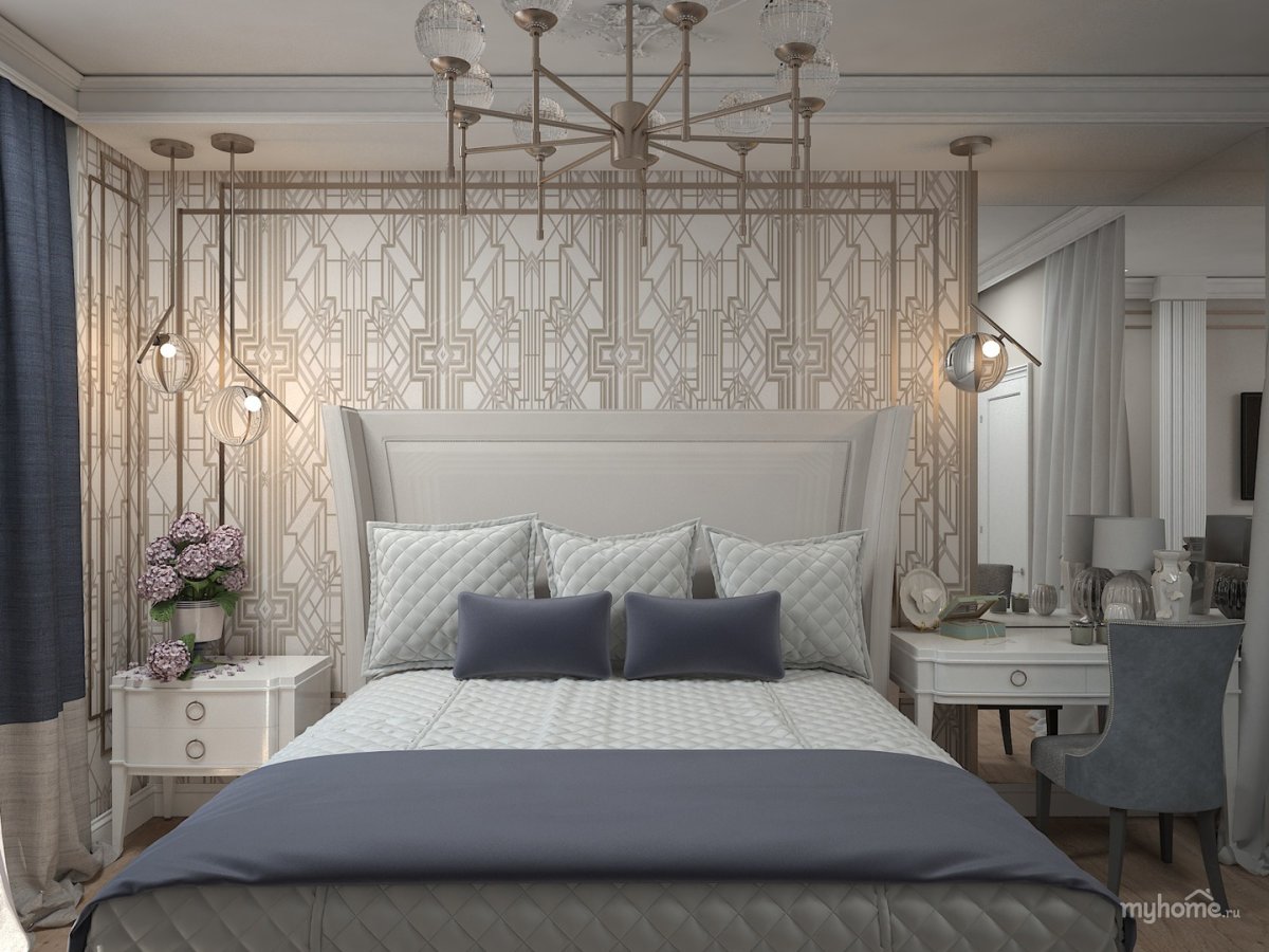 Спальня Неоклассика с египетскими мотивами
