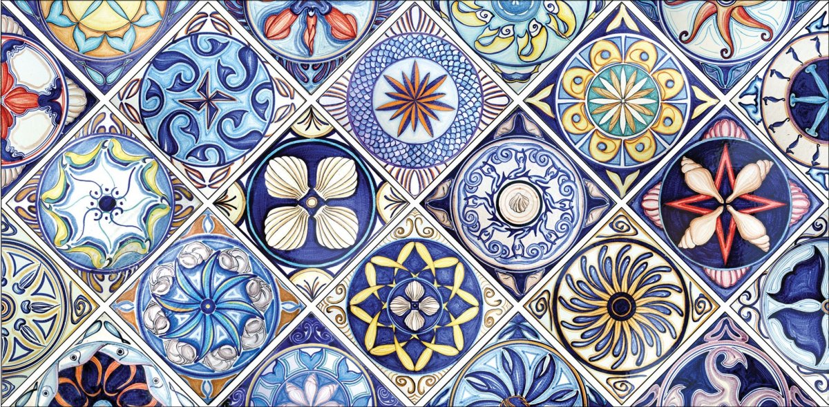 Moroccan Encaustic Cement hexagonal Tile Artic 15