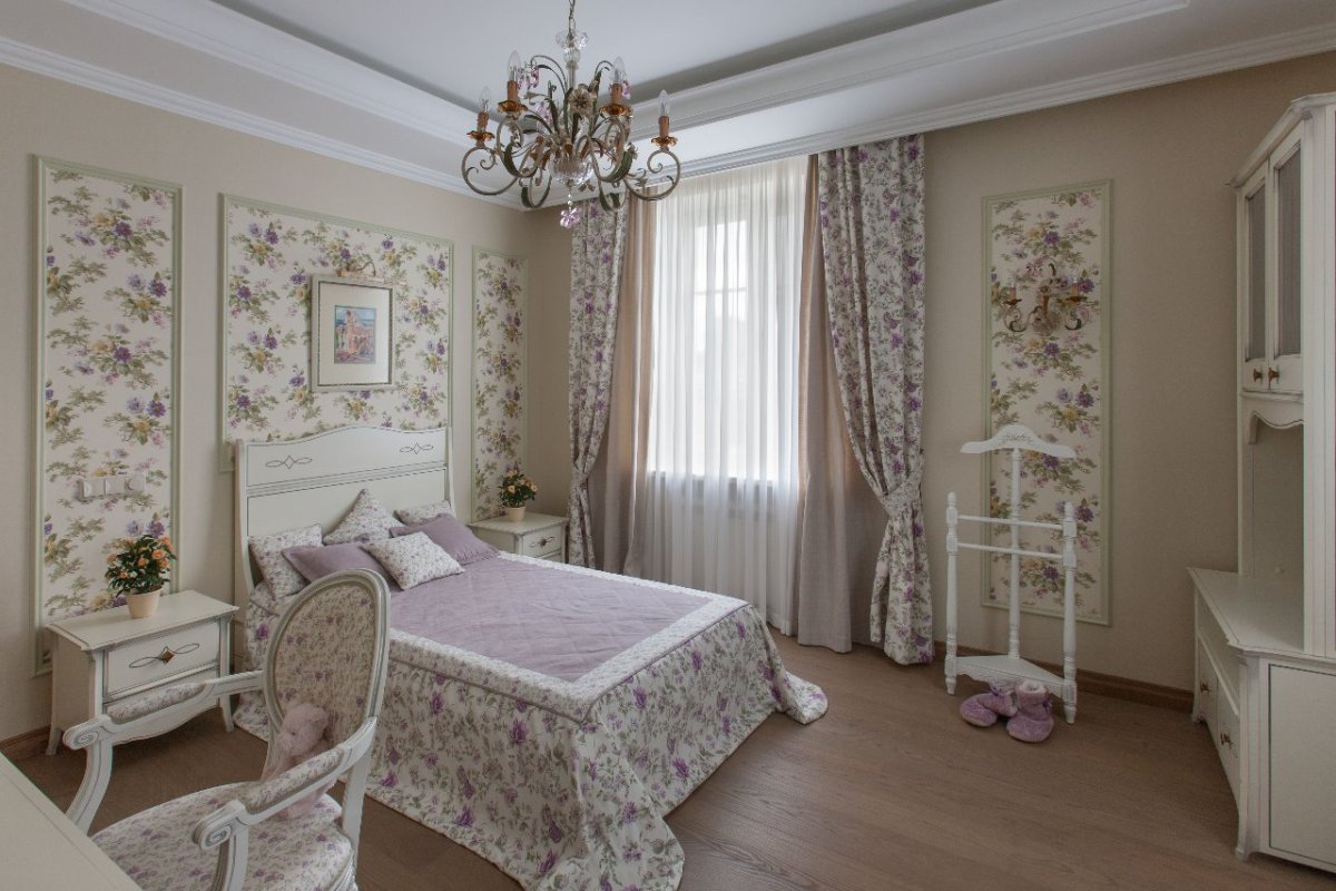 Детская комната в лавандовом цвете