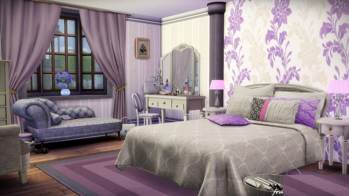 Лавандовая спальня в стиле Прованс