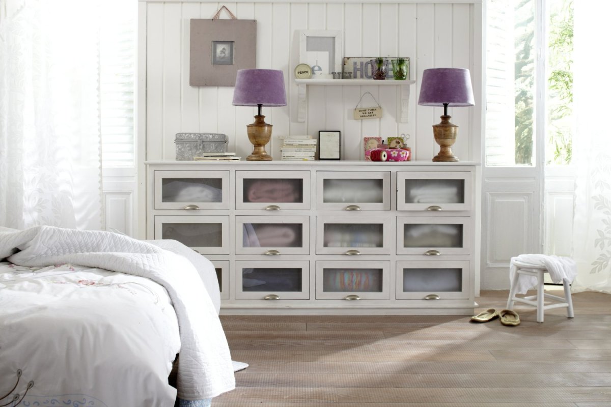 Телевизор над комодом