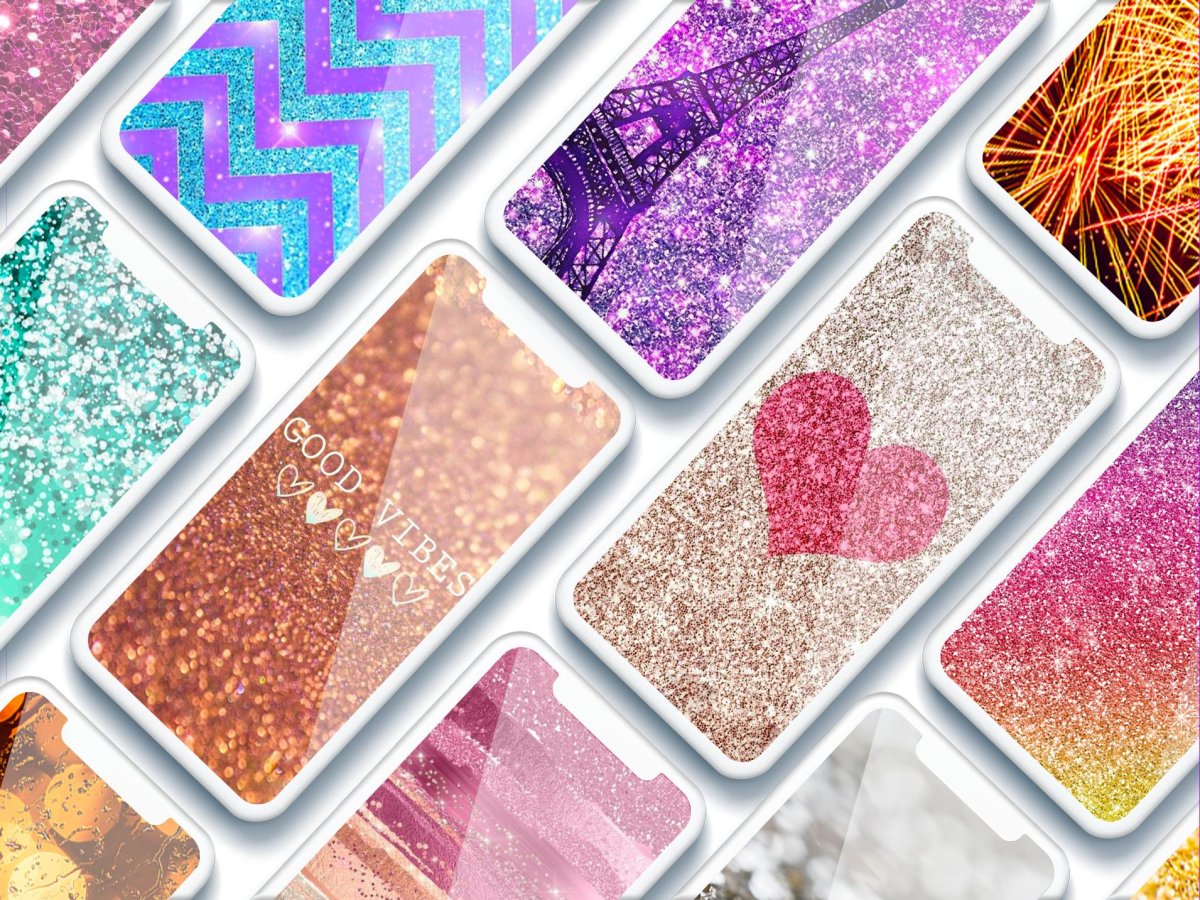 Обои с блестками