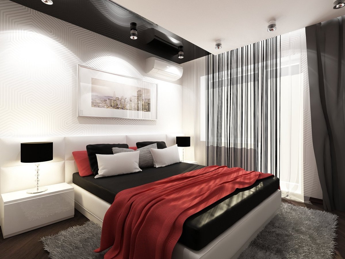 Серая спальня