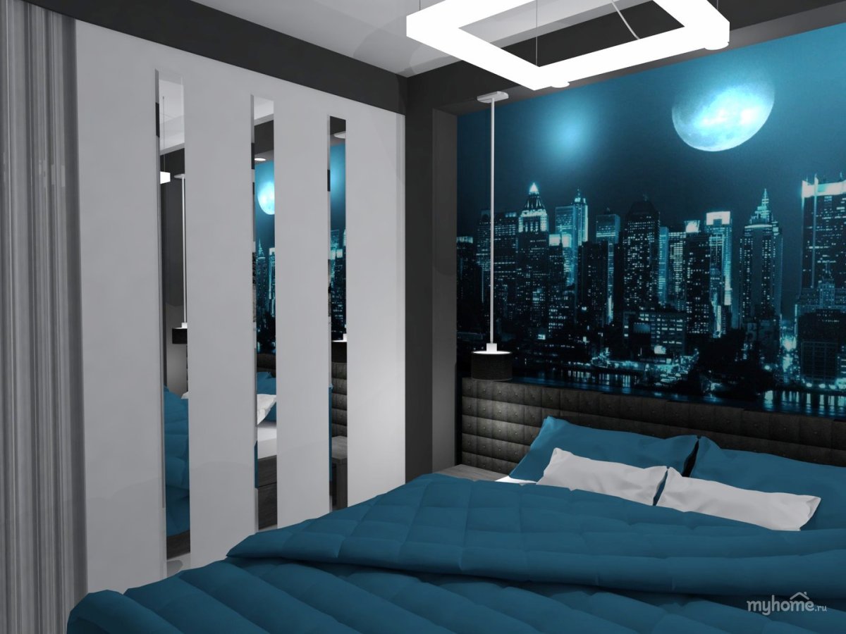 Стиль хайтек в интерьере спальни