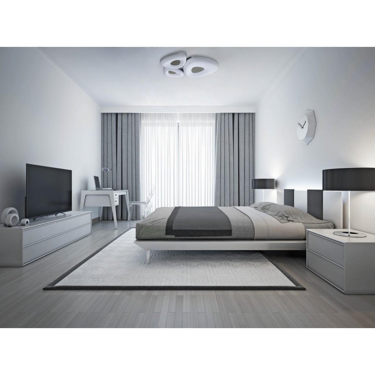 Черный натяжной потолок