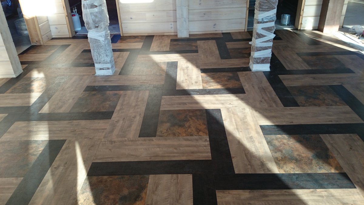 Укладка ПВХ плитки