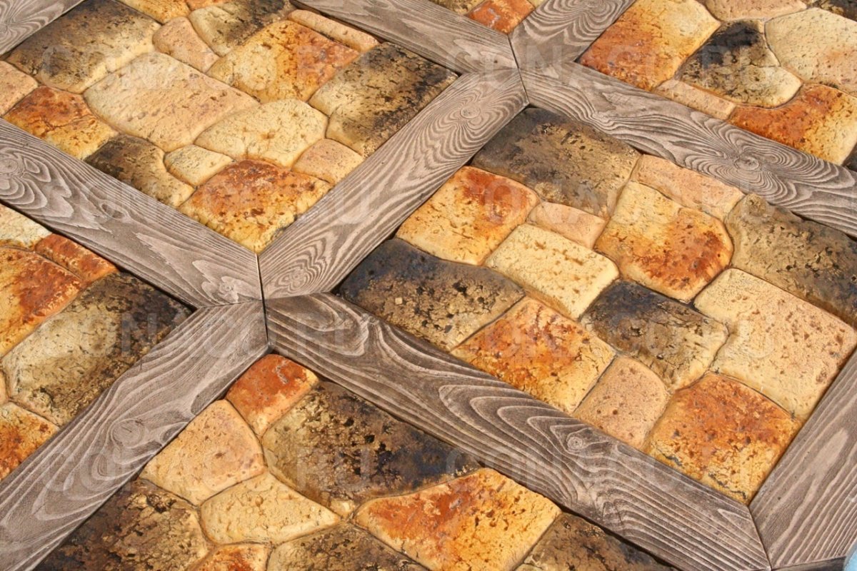 Комбинация тротуарной плитки