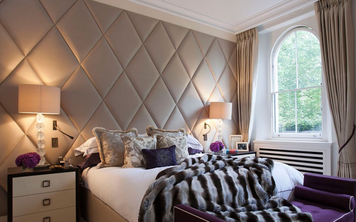 Мягкие стеновые панели для спальни